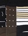 Arrow Mens Printed No Show Cotton Socks - Pack Of 3