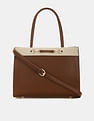 U.S. Polo Assn. Women Alina Colour Blocked Satchel Bag