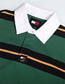 Tommy Hilfiger Horizontal Stripe Oversized Rugby Polo Shirt