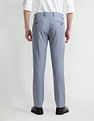 Arrow Slim Fit Self-Design Trousers