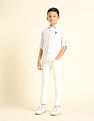 U.S. Polo Assn. Kids Boys Vertical Striped Regular Fit Shirt