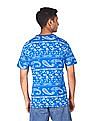 Aeropostale Men Blue Crew Neck Printed T-Shirt