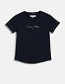 Tommy Hilfiger Kids Girls Logo Slim-Fit Cotton T-Shirt