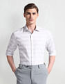 Arrow Check Patterned Dobby Shirt