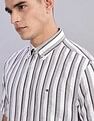 Tommy Hilfiger Striped Regular Fit Plain Woven Shirt