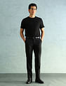 Arrow Solid Slim Fit Formal Trousers