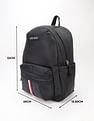 Tommy Hilfiger Solid Black Nylon Backpack
