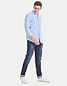 Aeropostale Blue Button Down Collar Oxford Casual Shirt