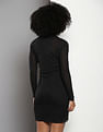 Calvin Klein Layered Sheer Ribbed Dress