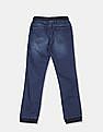 U.S. Polo Assn. Kids Boys Blue Stone Wash Jogger Jeans