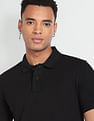 Flying Machine Short Sleeve Solid Polo Shirt