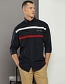 Tommy Hilfiger Relaxed Fit Split Global Stripe Shirt