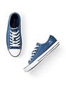 Flying Machine Men Round Toe Washed Cox 2.0 Sneakers