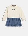 Tommy Hilfiger Kids Girls Printed Regular-Fit Viscose Dress