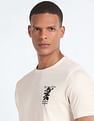 Flying Machine Cotton Graphic Print T-Shirt