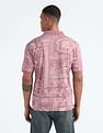 Flying Machine Tropical Print Relaxed Polo Shirt