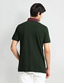 Arrow Sports Contrast Collar Striped Polo Shirt