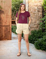 U.S. Polo Assn. Women Regular Fit Brand Printed T-Shirt