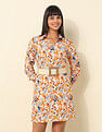 U.S. Polo Assn. Women Floral Printed Shirt Dress
