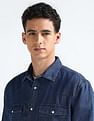 Flying Machine Brand Printed Denim Shirt