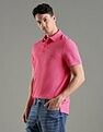 Tommy Hilfiger Solid Regular Fit Cotton Polo T-Shirt
