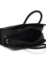 Tommy Hilfiger Solid Black PU Hand Bag