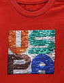 U.S. Polo Assn. Kids Boys Cotton Flip Sequin T-Shirt
