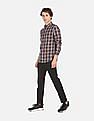 Flying Machine Check Cotton Casual Shirt