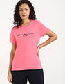 Tommy Hilfiger Pink Women's T-shirt for Soft Look