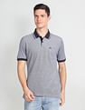 Arrow Sports Patterned Collar Cotton Polo Shirt