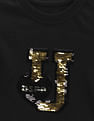 U.S. Polo Assn. Kids Girls Cotton Flip Sequin T-Shirt