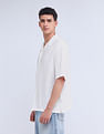 Flying Machine Oversized Twill Solid Shirt