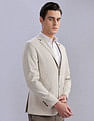 Tommy Hilfiger Self-Design Regular-Fit Viscose Single Breasted Blazer