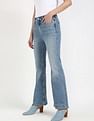 Calvin Klein Jeans Mid-Wash Flared-Fit Mid Rise Jeans