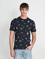 Flying Machine Graphic Print Cotton T-Shirt