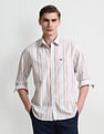 Arrow Sport Vertical Stripes Cotton Shirt