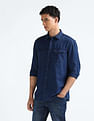 Flying Machine Chambray Weave Cotton Shirt