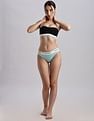 Calvin Klein Underwear Womens Blue Solid Panties