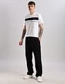 Calvin Klein Jeans Mens White Colourblocked T-Shirts