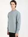 Calvin Klein Jeans Solid Relaxed-Fit Cotton Sweatshirt
