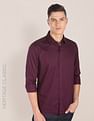 U.S. Polo Assn. Herringbone Brand Print Cotton Shirt