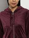 Calvin Klein Brand Tape Solid Hooded Sweatshirt