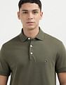 Tommy Hilfiger Solid Logo Slim Fit Polo Shirt