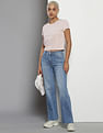 Calvin Klein High Rise Wide Leg Fit Jeans