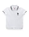 U.S. Polo Assn. Kids Cotton Striped Collar Polo Shirt