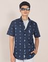 U.S. Polo Assn. Spread Collar Printed Casual Shirt