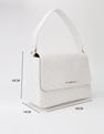 Tommy Hilfiger Logo Beige Pu Hand Bag