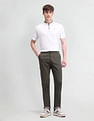 Arrow Sport Slim Fit Solid Trousers