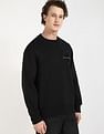 Calvin Klein Jeans Embroidered Logo Relaxed-Fit Cotton Sweatshirt