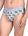 Calvin Klein Underwear Men Blue Low Rise Floral Print Hip Briefs